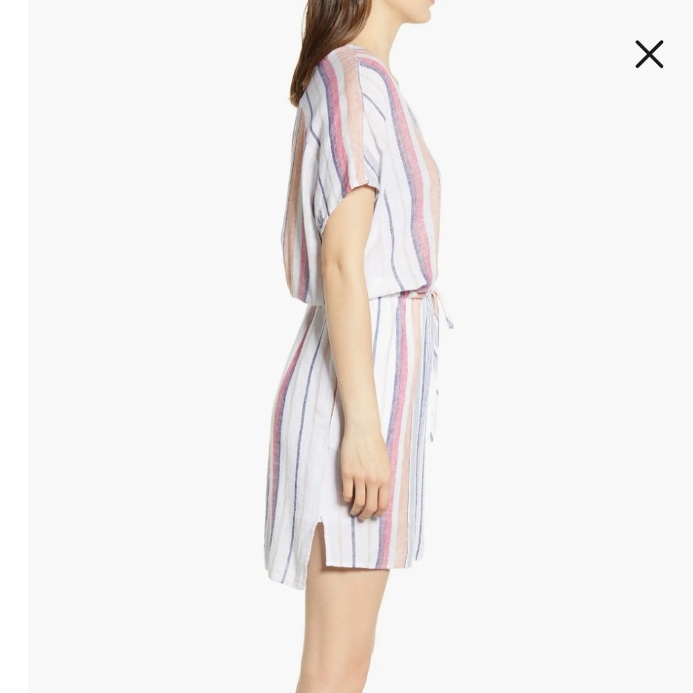 Rails Wren Striped Linen Blend Tunic Dress Size Small EUC Marrakesh Stri… - Picture 7 of 16